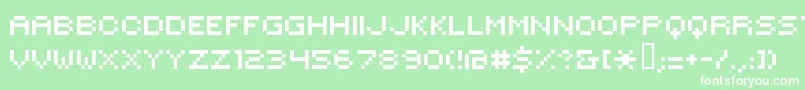Hilogi00 Font – White Fonts on Green Background