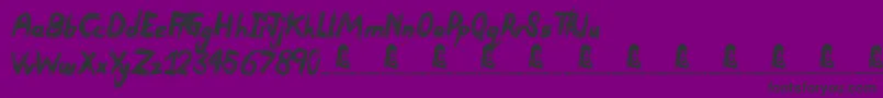 fuente Devastated – Fuentes Negras Sobre Fondo Morado