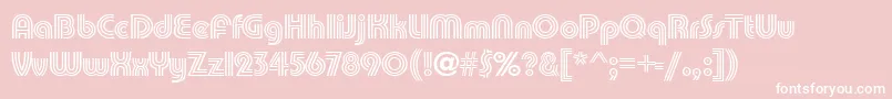 PumpTrilineitcNormal Font – White Fonts on Pink Background