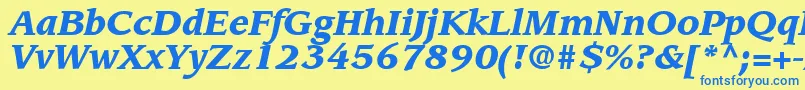 More about AdvisorBlackSsiBlackItalic Font AdvisorBlackSsiBlackItalic Font – Blue Fonts on Yellow Background