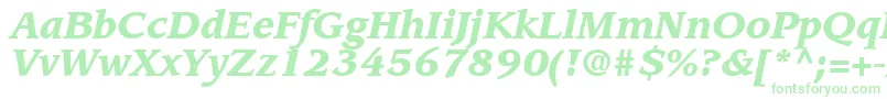 More about AdvisorBlackSsiBlackItalic Font AdvisorBlackSsiBlackItalic Font – Green Fonts on White Background