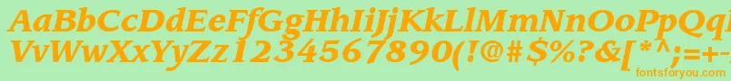More about AdvisorBlackSsiBlackItalic Font AdvisorBlackSsiBlackItalic Font – Orange Fonts on Green Background