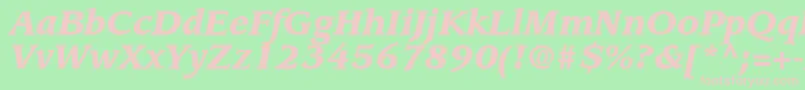 More about AdvisorBlackSsiBlackItalic Font AdvisorBlackSsiBlackItalic Font – Pink Fonts on Green Background