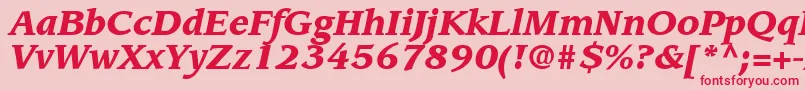 fuente AdvisorBlackSsiBlackItalic – Fuentes Rojas Sobre Fondo Rosa