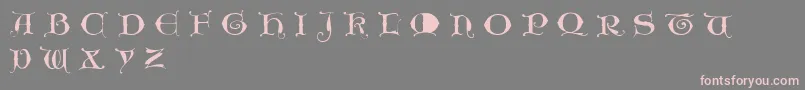 Unciogothic Font – Pink Fonts on Gray Background