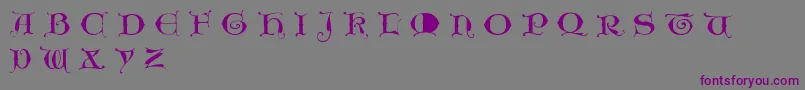 Unciogothic Font – Purple Fonts on Gray Background