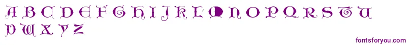 Unciogothic Font – Purple Fonts on White Background