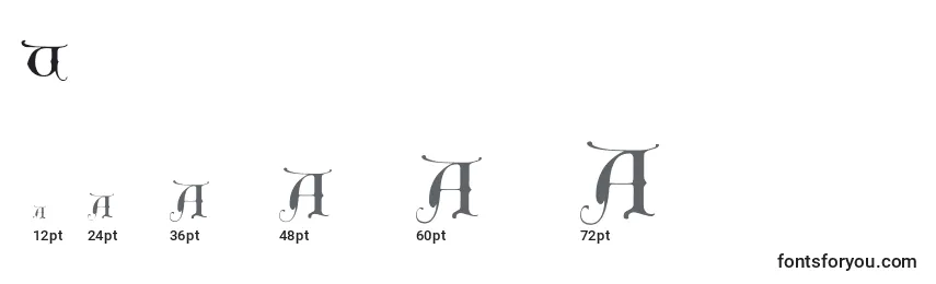 Unciogothic Font Sizes