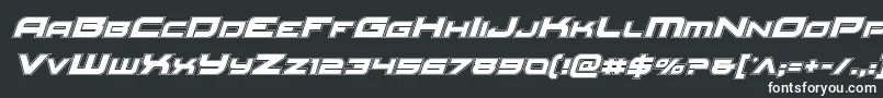 Redrocketacadital Font – White Fonts on Black Background