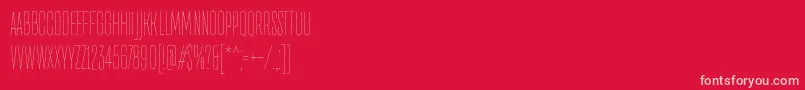 Police TtdirectorsdemothinroughThin – polices roses sur fond rouge
