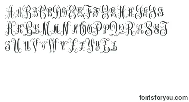 MonogramKkSc font – letter Fonts