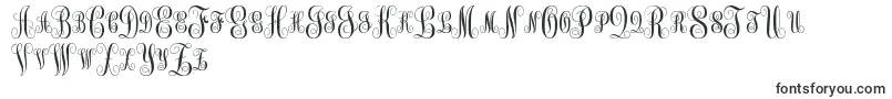 Шрифт MonogramKkSc – свадебные шрифты