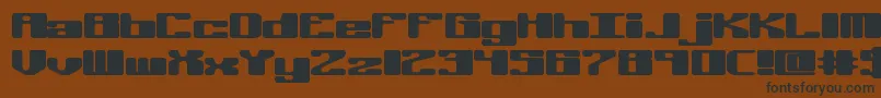 OffKilterRBrk Font – Black Fonts on Brown Background