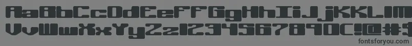 OffKilterRBrk Font – Black Fonts on Gray Background