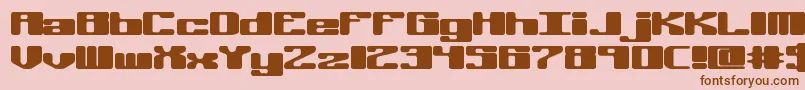 OffKilterRBrk Font – Brown Fonts on Pink Background