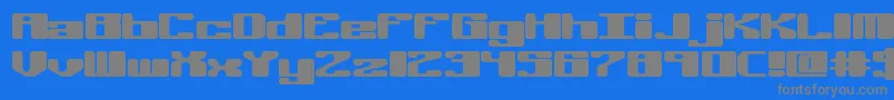 OffKilterRBrk Font – Gray Fonts on Blue Background