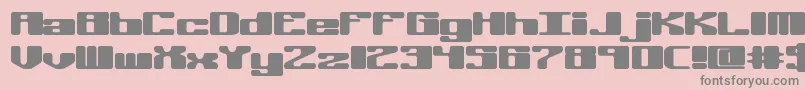 OffKilterRBrk Font – Gray Fonts on Pink Background