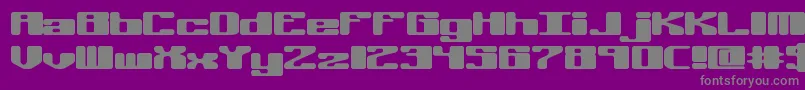 OffKilterRBrk Font – Gray Fonts on Purple Background