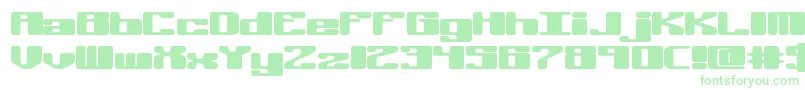 OffKilterRBrk Font – Green Fonts on White Background