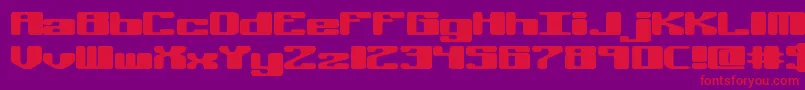 OffKilterRBrk Font – Red Fonts on Purple Background