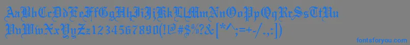 MariageNormal-Schriftart – Blaue Schriften auf grauem Hintergrund