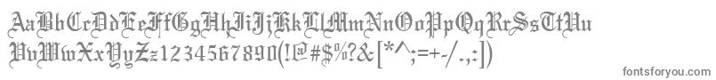 フォントMariageNormal – 白い背景に灰色の文字