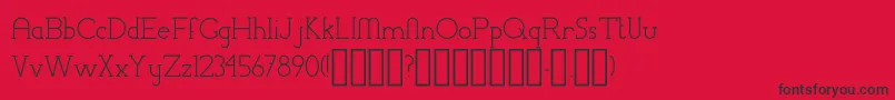 ChremselSerifRegular Font – Black Fonts on Red Background