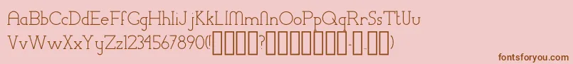 More about ChremselSerifRegular Font ChremselSerifRegular Font – Brown Fonts on Pink Background