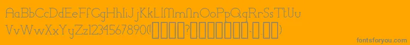 ChremselSerifRegular Font – Gray Fonts on Orange Background