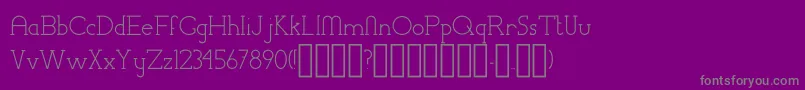 ChremselSerifRegular Font – Gray Fonts on Purple Background