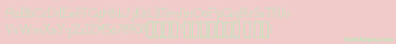 フォントChremselSerifRegular – ピンクの背景に緑の文字