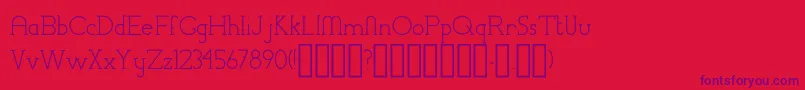 ChremselSerifRegular Font – Purple Fonts on Red Background