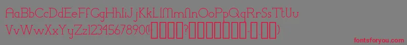 ChremselSerifRegular Font – Red Fonts on Gray Background