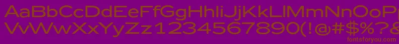 Zeppelin42 Font – Brown Fonts on Purple Background