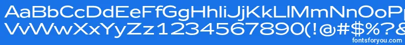 Zeppelin42 Font – White Fonts on Blue Background