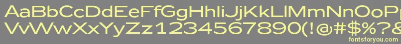 Zeppelin42 Font – Yellow Fonts on Gray Background