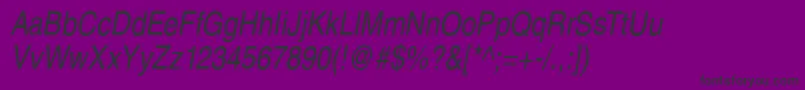 SansPsCdItalic Font – Black Fonts on Purple Background