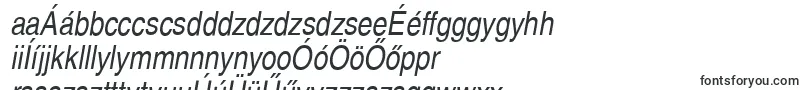 Шрифт SansPsCdItalic – венгерские шрифты
