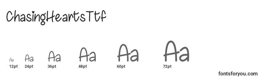 ChasingHeartsTtf Font Sizes