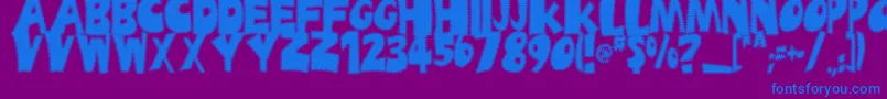 Шрифт Ufrayd – синие шрифты на фиолетовом фоне