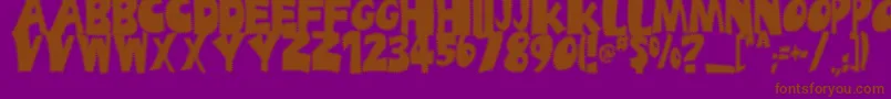 Ufrayd Font – Brown Fonts on Purple Background