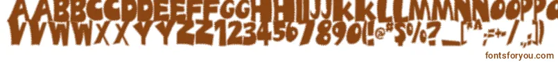 Шрифт Ufrayd – коричневые шрифты
