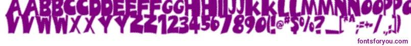 Шрифт Ufrayd – фиолетовые шрифты
