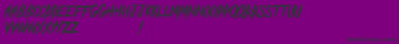 TheBlackFestivalDemo Font – Black Fonts on Purple Background