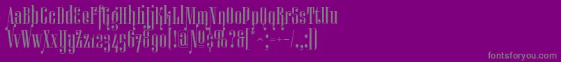 Miserichordiaaltc Font – Gray Fonts on Purple Background