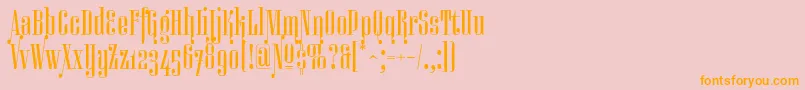 Miserichordiaaltc Font – Orange Fonts on Pink Background