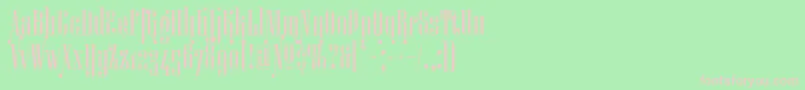 Miserichordiaaltc Font – Pink Fonts on Green Background
