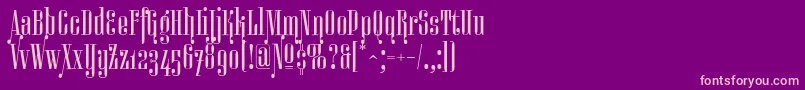 Miserichordiaaltc Font – Pink Fonts on Purple Background