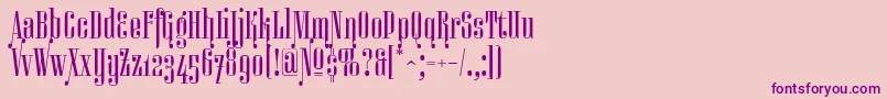 Miserichordiaaltc Font – Purple Fonts on Pink Background