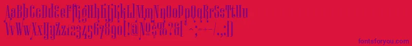 Miserichordiaaltc Font – Purple Fonts on Red Background
